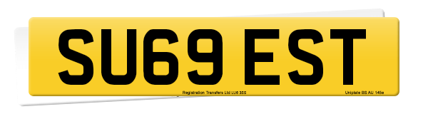 Registration number SU69 EST